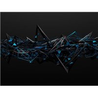 Портреты картины репродукции на заказ - Хаотическая структура - 3D фотообои|Стереоскопические обои