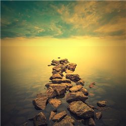 Море на закате - Фотообои Море - Модульная картины, Репродукции, Декоративные панно, Декор стен