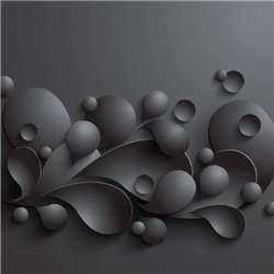Черный 3D фон - 3D фотообои|3D паттерн - Модульная картины, Репродукции, Декоративные панно, Декор стен