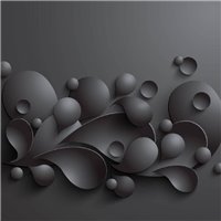 Портреты картины репродукции на заказ - Черный 3D фон - 3D фотообои|3D паттерн