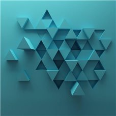 Картина на холсте по фото Модульные картины Печать портретов на холсте Синий 3D фон - 3D фотообои|3D паттерн