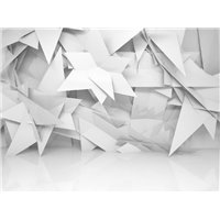 Белая абстракция - 3D фотообои|Стереоскопические обои