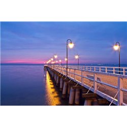 Вечерный причал - Фотообои терраса - Модульная картины, Репродукции, Декоративные панно, Декор стен