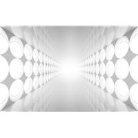 Портреты картины репродукции на заказ - Белый абстрактный интерьер - Фотообои Расширяющие пространство