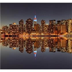 Горизонт Манхэттена - Фотообои Современный город|Нью-Йорк - Модульная картины, Репродукции, Декоративные панно, Декор стен