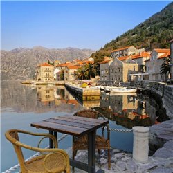 Столик у моря - Фотообои терраса - Модульная картины, Репродукции, Декоративные панно, Декор стен