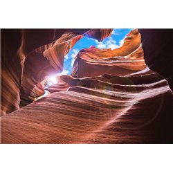 Красная пещера - Фотообои природа|пустыня - Модульная картины, Репродукции, Декоративные панно, Декор стен