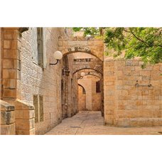 Картина на холсте по фото Модульные картины Печать портретов на холсте Дворик - Фотообои Старый город