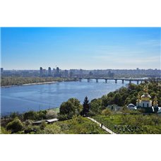 Картина на холсте по фото Модульные картины Печать портретов на холсте Мост через реку - Фотообои природа|реки