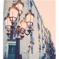 Портреты картины репродукции на заказ - Старые фонари улиц - Фотообои Старый город