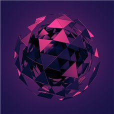 Картина на холсте по фото Модульные картины Печать портретов на холсте Фиолетовая сфера - 3D фотообои|Стереоскопические обои