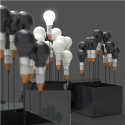 Лампочки-карандаши - 3D фотообои|Стереоскопические обои - Модульная картины, Репродукции, Декоративные панно, Декор стен