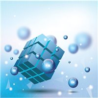 Портреты картины репродукции на заказ - Объемный куб - 3D фотообои|3D фигуры
