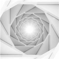 Ступенчатый туннель - 3D фотообои|Стереоскопические обои