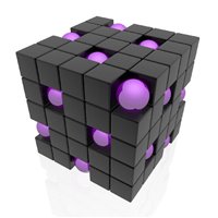 Портреты картины репродукции на заказ - Супер куб - 3D фотообои|3D фигуры