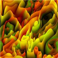 Портреты картины репродукции на заказ - Колебания цветовых волн - 3D фотообои|Стереоскопические обои