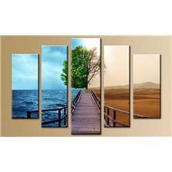 Модульная картина на стекле - 5m-670 - Модульная картины, Репродукции, Декоративные панно, Декор стен
