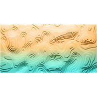 Портреты картины репродукции на заказ - Желто-голубой 3д фон - 3D фотообои|3D паттерн
