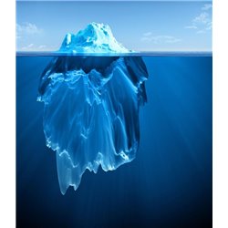 Айсберг под водой - 3D фотообои|Стереоскопические обои - Модульная картины, Репродукции, Декоративные панно, Декор стен