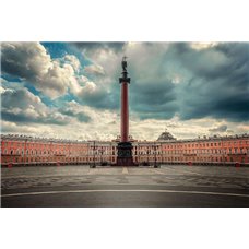 Картина на холсте по фото Модульные картины Печать портретов на холсте Александровская колонна - Фотообои Современный город|Санкт-Петербург