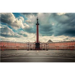 Александровская колонна - Фотообои Современный город|Санкт-Петербург - Модульная картины, Репродукции, Декоративные панно, Декор стен