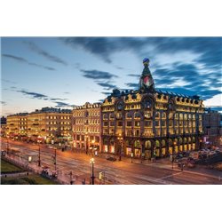 Ночная жизнь города - Фотообои Современный город|Санкт-Петербург - Модульная картины, Репродукции, Декоративные панно, Декор стен
