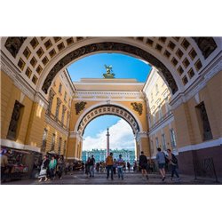 Вход на площадь - Фотообои Современный город|Санкт-Петербург - Модульная картины, Репродукции, Декоративные панно, Декор стен