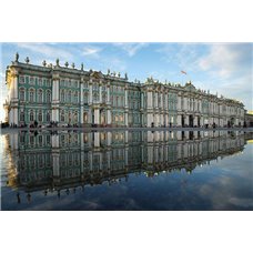 Картина на холсте по фото Модульные картины Печать портретов на холсте Зимний дворец - Фотообои Современный город|Санкт-Петербург