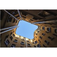 Портреты картины репродукции на заказ - Питерский двор - Фотообои Современный город|Санкт-Петербург