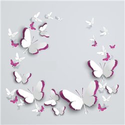 Декоративные бабочки - 3D фотообои|Стереоскопические обои - Модульная картины, Репродукции, Декоративные панно, Декор стен