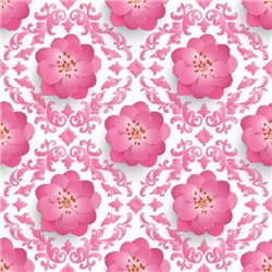 Цветочный узор - 3D фотообои|Стереоскопические обои - Модульная картины, Репродукции, Декоративные панно, Декор стен
