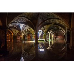 Дворец в воде - Фотообои Расширяющие пространство - Модульная картины, Репродукции, Декоративные панно, Декор стен