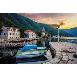 Лодочный причал - Фотообои Расширяющие пространство - Модульная картины, Репродукции, Декоративные панно, Декор стен