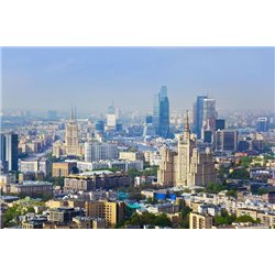 Панорама Москвы - Фотообои Современный город|Москва - Модульная картины, Репродукции, Декоративные панно, Декор стен