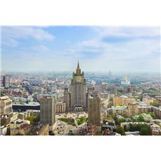 Картина на холсте по фото Модульные картины Печать портретов на холсте Московский Государственный Университет - Фотообои Современный город|Москва
