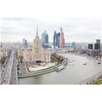 Утро в городе - Фотообои Современный город|Москва
