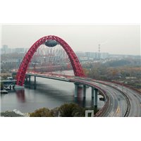 Краснопресненская магистраль - Фотообои Современный город|Москва