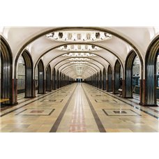 Картина на холсте по фото Модульные картины Печать портретов на холсте Столичное метро - Фотообои Современный город|Москва