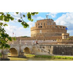 Замок Святого Ангела - Фотообои Старый город|Рим - Модульная картины, Репродукции, Декоративные панно, Декор стен
