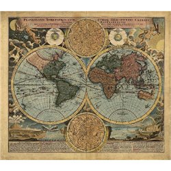 Раритетная карта - Фотообои карта мира - Модульная картины, Репродукции, Декоративные панно, Декор стен