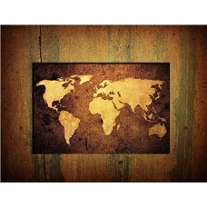 Картина на холсте по фото Модульные картины Печать портретов на холсте Стена с картой - Фотообои карта мира