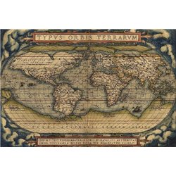 Винтажая карта мира - Фотообои карта мира - Модульная картины, Репродукции, Декоративные панно, Декор стен