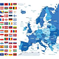 Портреты картины репродукции на заказ - Европа - Фотообои карта мира