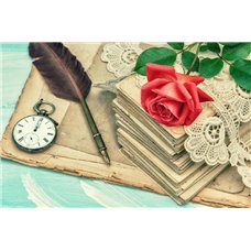 Картина на холсте по фото Модульные картины Печать портретов на холсте Письма - Черно-белые фотообои