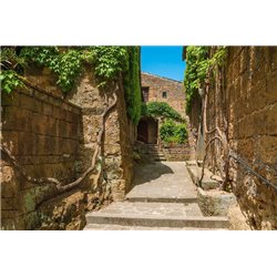 Старый двор - Фотообои Старый город|Италия - Модульная картины, Репродукции, Декоративные панно, Декор стен