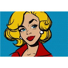 Картина на холсте по фото Модульные картины Печать портретов на холсте Монро - Фотообои поп-арт|Мерлин Монро