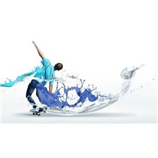 Картина на холсте по фото Модульные картины Печать портретов на холсте Скейтбордист - Фотообои люди|мужчины