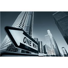 Картина на холсте по фото Модульные картины Печать портретов на холсте One way - Фотообои Современный город|Нью-Йорк
