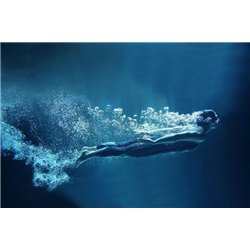 Под водой - Фотообои спорт - Модульная картины, Репродукции, Декоративные панно, Декор стен