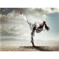 Портреты картины репродукции на заказ - Боец - Фотообои спорт